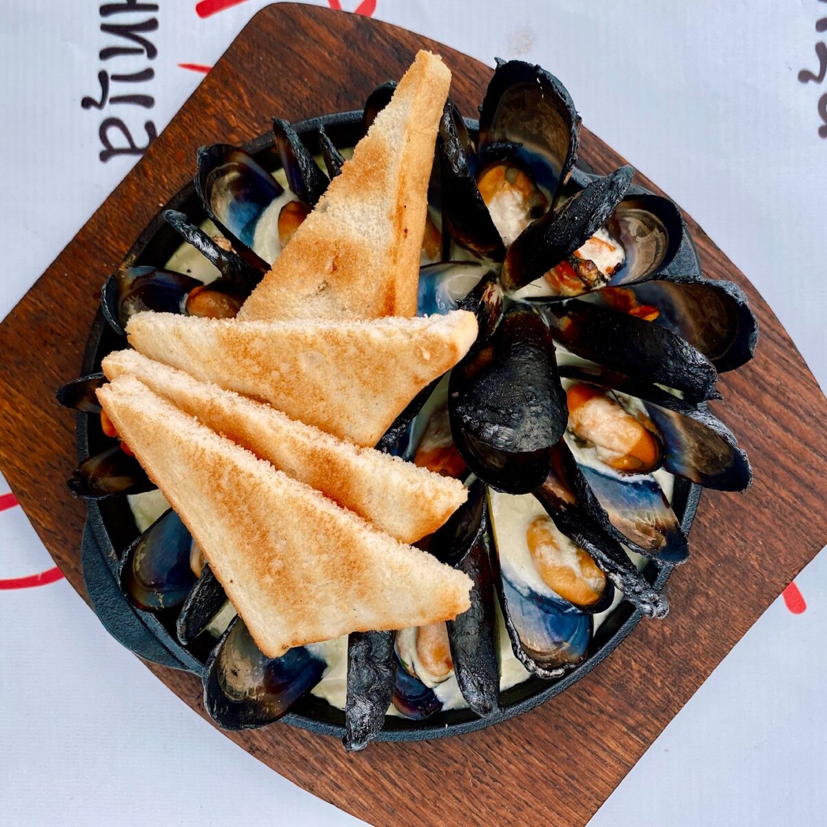 Mussels in cream sauce • Melnitsa restaurant, Kharkiv